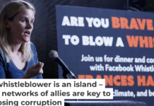Facebook whistleblower Frances Haugen speaks at a conference in 2022. Kimberly White/Getty Images for SumOfUs